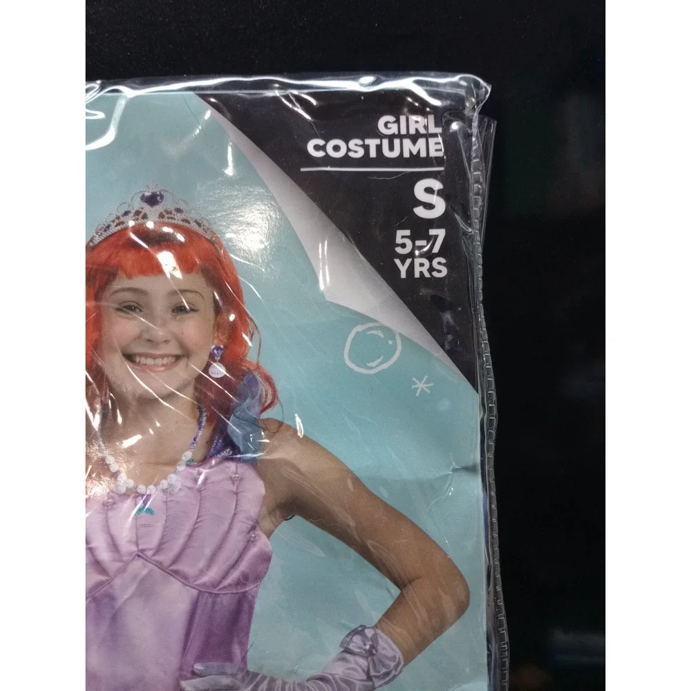 Girls Mermaid Costume Size Small 5–7 Yrs Spooktacular Creations Complete Set NEW